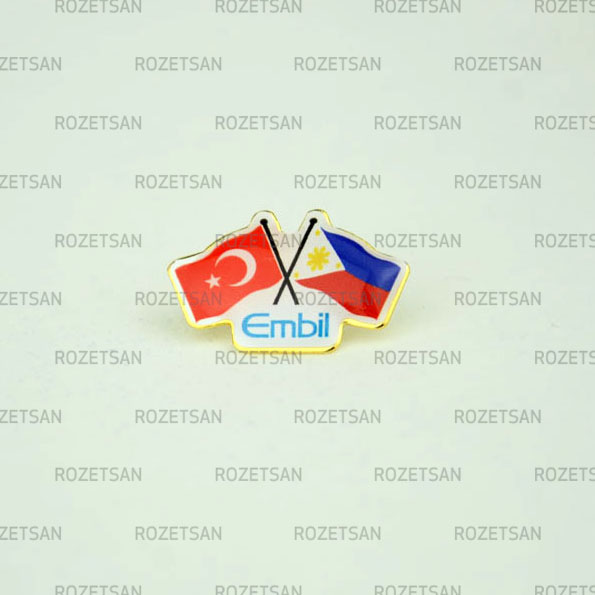 Flamalı Rozet DFR015