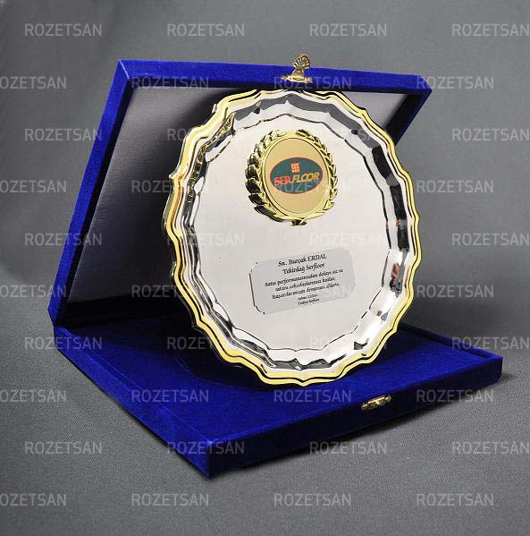 Gümüş Tabak Plaket M4R