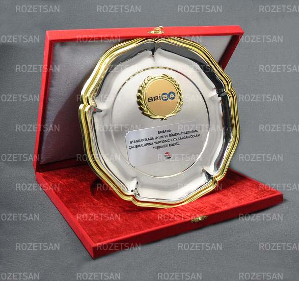 Gümüş Tabak Plaket M5R